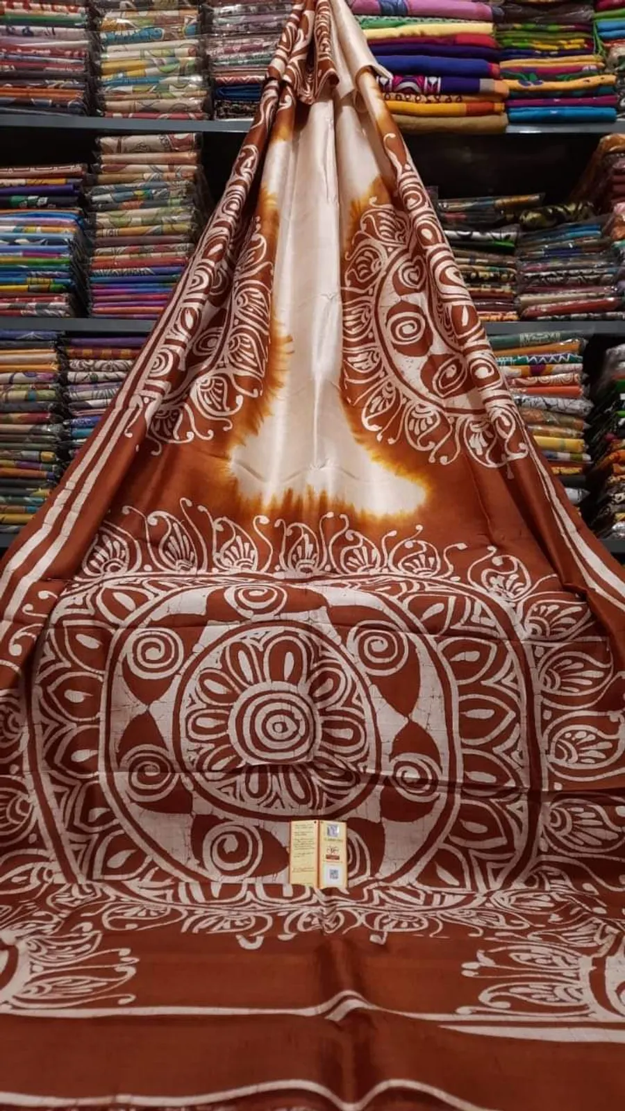 Hand Painted Bishnupuri Silk Sarees Pure Batik Silk Mark Certified 